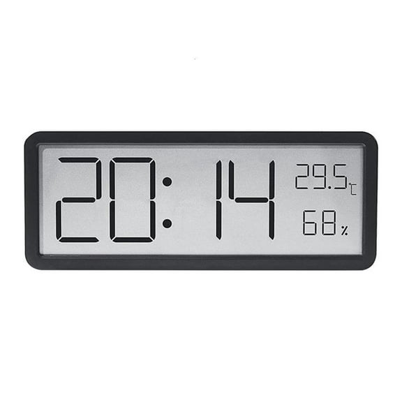 YIEMEEN Large Display Digital Wall Clock with Temperature and Date for Living Room