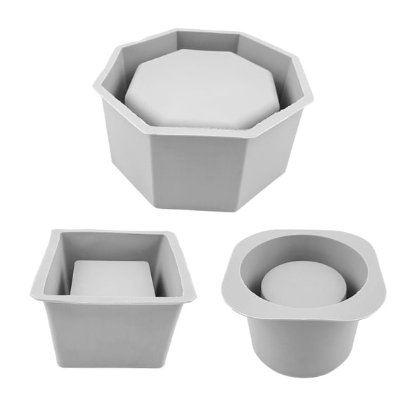 YIEMEEN Large Flower Pot Silicone Mold Diy Succulents Concrete Flower Pot Vase Plaster Cement Mold Clay Mold Candle Holder Mold