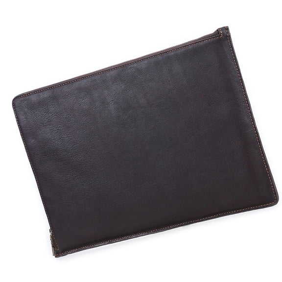 YIEMEEN Leather Laptop Case For 14inch Device AntiSlip Interior Padding File Management