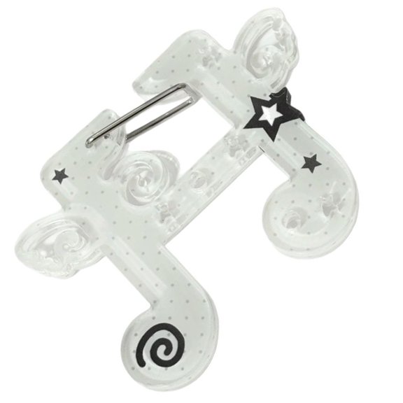 YIEMEEN Lightweight Acrylic Key Holder Musical Note Carabiner Keychain Bag Accessories Backpack Decoration for Everyday Use