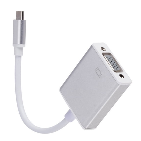 YIEMEEN Lightweight USB C to VGA Converter Cable Double Female Connector Line for Connecting Laptops to Monitors or TV