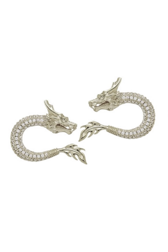YIEMEEN Lightweight and Comfortable Chinese Dragon Earrings Chinese Culture Themed Dragon Ear Studs Adornment Stylish Ear Rings