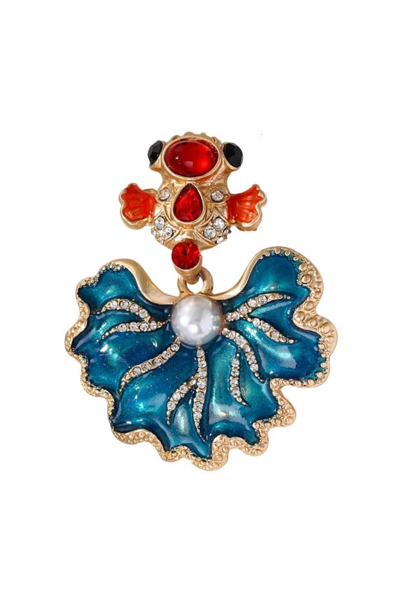 YIEMEEN Lucky Fish Pin Versatile Wearable Art Personalize Present