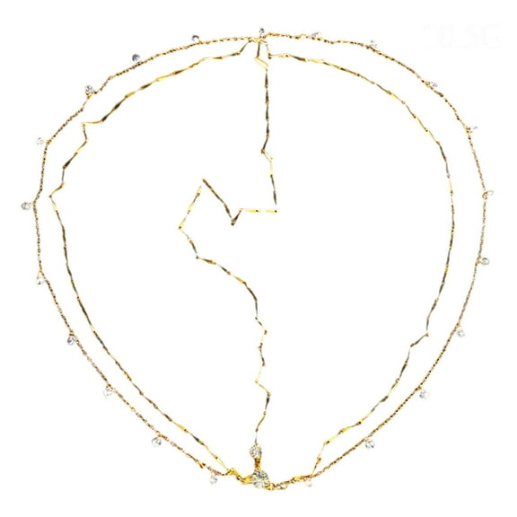 YIEMEEN Metal Head Chain Hairpiece Headband Fashion Jewelry Women Girls Hair Accessories