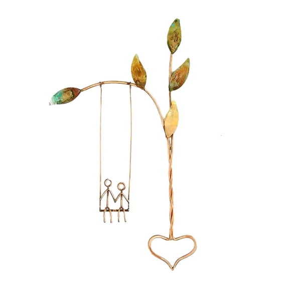 YIEMEEN Metal Wall Decor Rooted in Love Swing Sculpture Wall Hangings Ornaments Wall Art