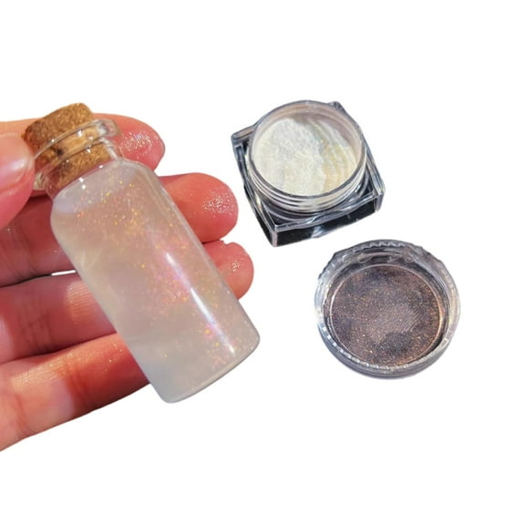 YIEMEEN Mica Powder for Resin Craft Jewelry Making Portable Pearlescent Glitter Pigment With Multicolor Effects