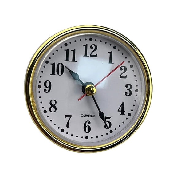 YIEMEEN Mini Clock Insert 2.56Inch Quartzs Movement Miniature Clock Insert Roud Clocks