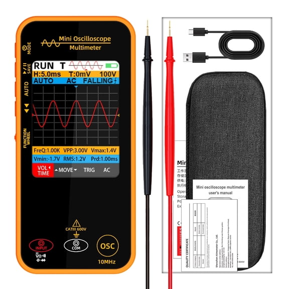 YIEMEEN Mini Digital Storage Oscilloscope 48MSa/s Sampling Rate With Capacitance Voltage Measurement For Electrical Repair