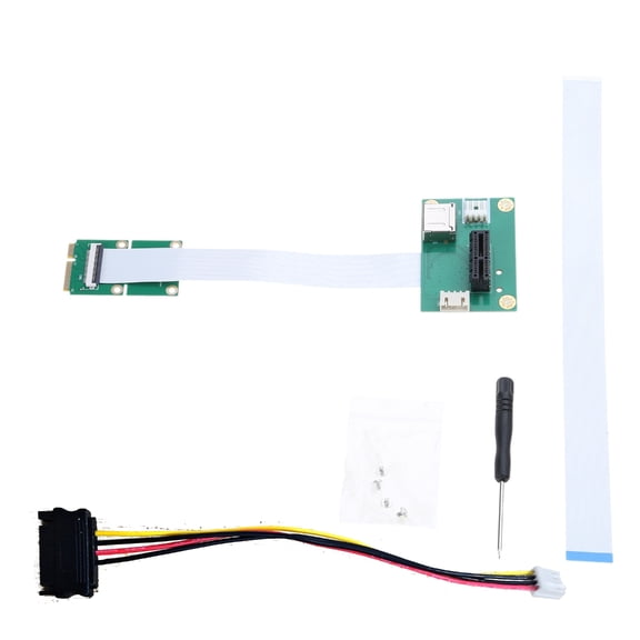 YIEMEEN Mini PCIE to PCIE 1X Adapter 64Gbps High Compatibility for Laptops and DIY PC