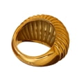 thumbnail image 1 of YIEMEEN Minimalist Fat Bread Stripe Ring Party Ready Gold or Silver Plated Ring Jewelry in a Minimalist Fat Bread Style, 1 of 11