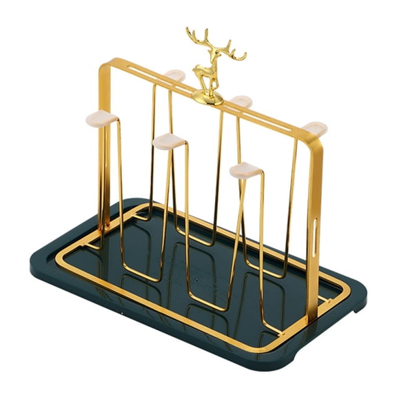 YIEMEEN Modern Sturdy Iron Cup Drying Stand for Organizing Mugs and Sports Bottles