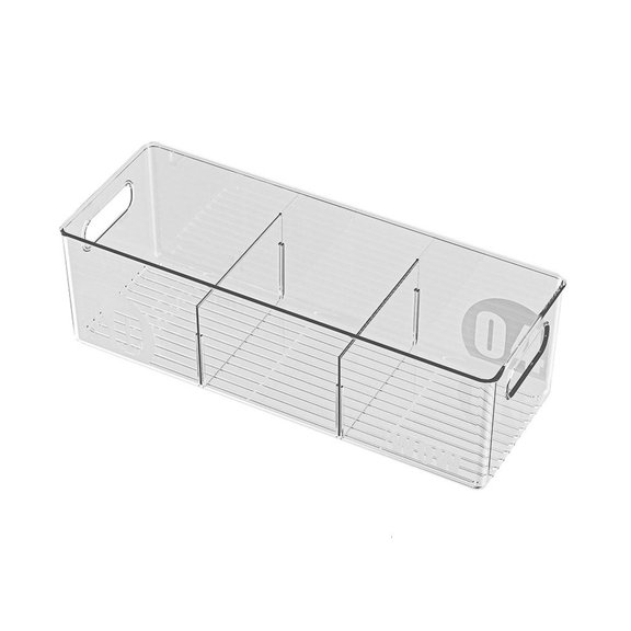 YIEMEEN Modular Food Storage Container Transparent PET Refrigerator Organiser Space Efficient Kitchen Cabinet Organiser