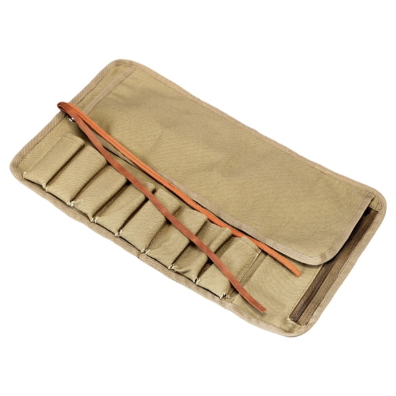 YIEMEEN Multi Compartment Tool Wrap 8 Slot Layout Foldable Convenient Keeping For Hand Workers Home Projects And Craft Supplies