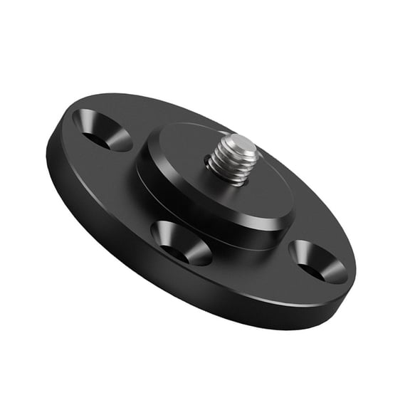 YIEMEEN Multi Purpose Aluminum Alloy 1/4 Screw Adapter Fixing Base for Mounting Tripods