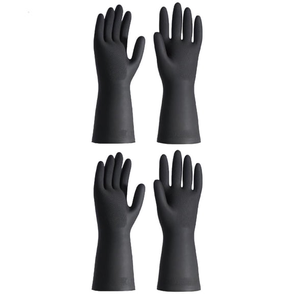 YIEMEEN MultiPurpose Rubber Hand Protections Gloves With Textured Surfaces