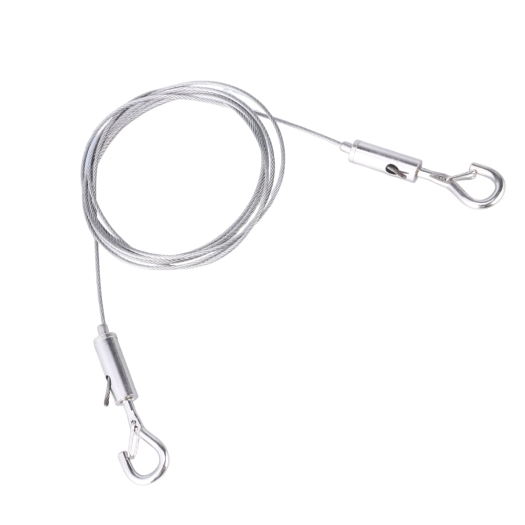 YIEMEEN Multiple Length Stainless Steel Suspension Cable with Spring ...
