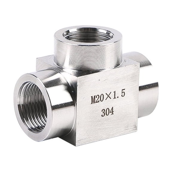 YIEMEEN Multipurpose Stainless Steel Tees Connectors for Double Thread Designs
