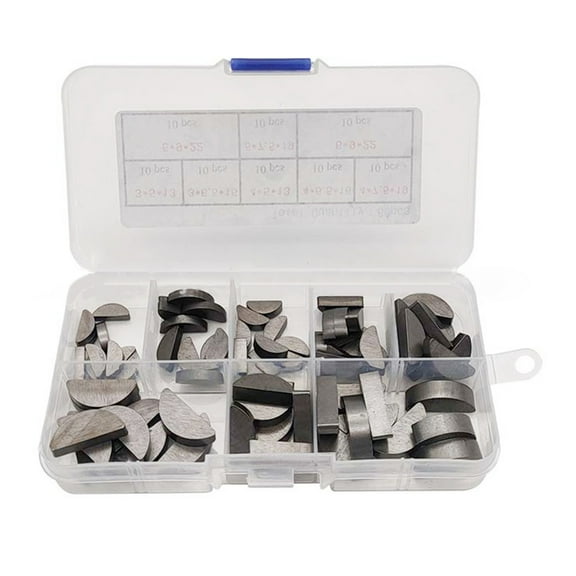 YIEMEEN Multipurpose Woodruff Key Set Half Moon Keys set for Engine Repair & Maintenance