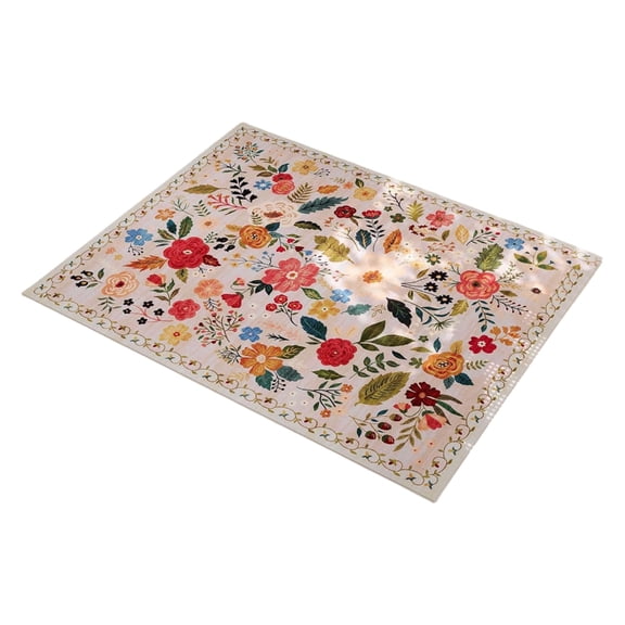 YIEMEEN NonSlip Washable Floor Carpet With Floral Designs For Homes Decorations