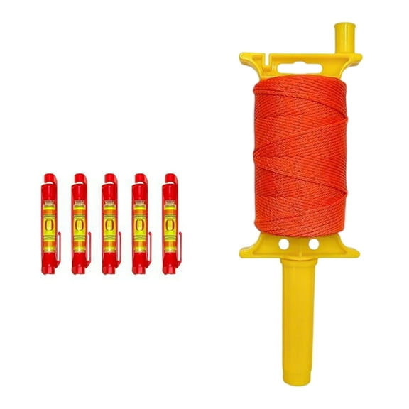 YIEMEEN Nylon Mason Line 18 Gauges 540 Feet 5 Bubble Levels Landscaping Equipment