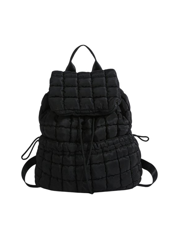 YIEMEEN Organized Storage Commute Backpacks Nylon Quilted Puffer Bag for Work and Travel