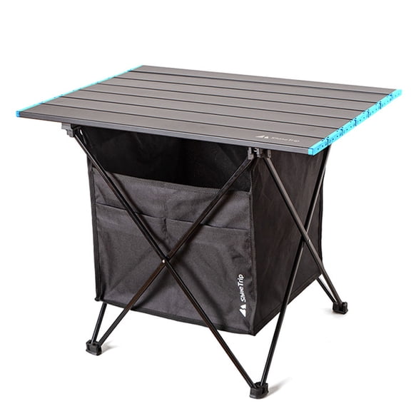 YIEMEEN Outdoor Picnic Folding Table Aluminum Alloy Camping Desk Mini Portable Foldable Table for Hiking Driving Traveling