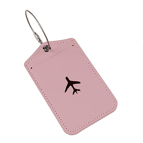 YIEMEEN PU Luggage Tages Luggage Labels Card Tages Boardings Travel Tages with Steel for Suitcases Travel Bags