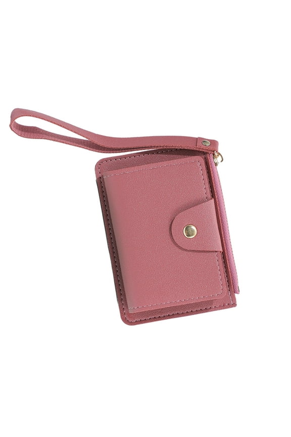 YIEMEEN PU Wristlet Wallet Bank Card Holder Zipper Pouch Mini Purse for Women Girl