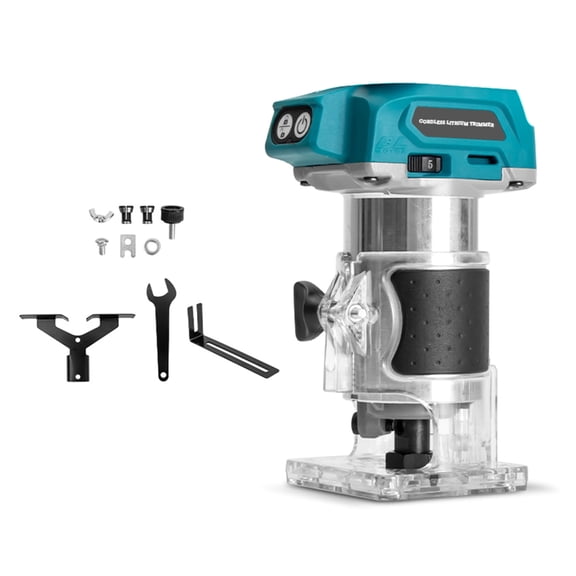 YIEMEEN Pack of 1 Electric Trim Router with Adjustable Six Speeds for Woodworking Without Battery