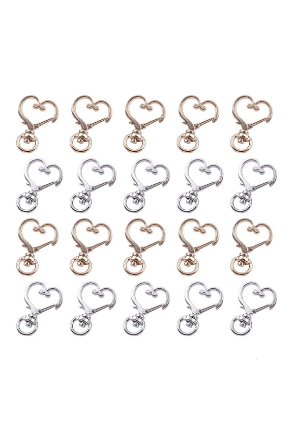 YIEMEEN Pack of 20 Artistically Engineered Rotating Keychains Craft of Sturdy Metal for Comfortable Handling and MultiPurpose