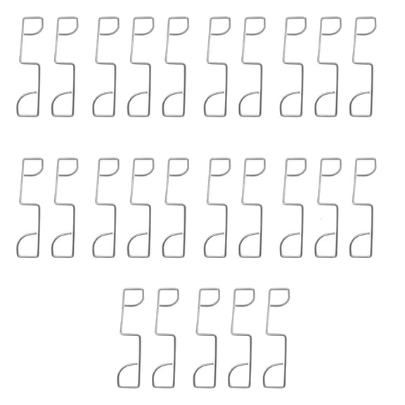 YIEMEEN Pack of 25 Fence Wedges Noise Prevention Yard Fences Stainless Steel Grips Fence