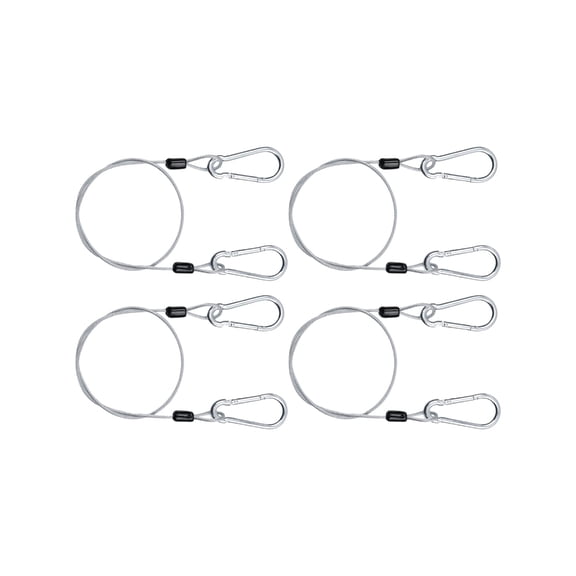 YIEMEEN Pack of 4 Stainless Steel Security Cables Locking Wire Rope Suitable for Garden Furniture Bikes Motorcycles Safety