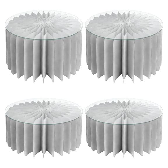 YIEMEEN Pack of 4 User Friendly Dessert Stands Foldable For Party Multiple Tiers Display
