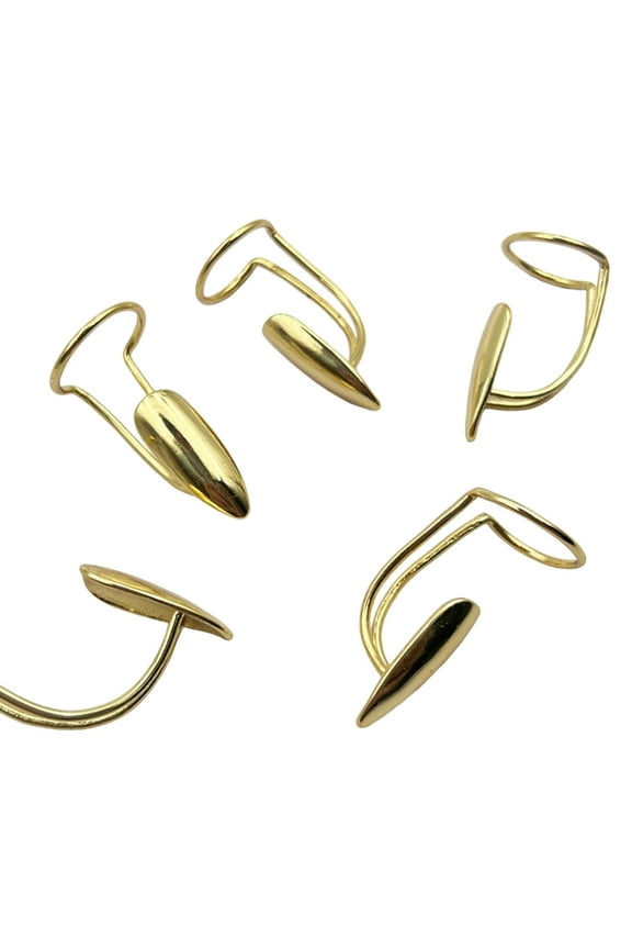 YIEMEEN Pack of 5 Nail Rings Exaggerated Personality Manicure Finger Rings Alloy Texture for and Parties