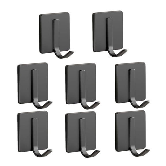 YIEMEEN Pack of 8 Practical Wall Hanger Self Adhesive Clothes Hanger Convenient Adhesive Attachments for Office Use