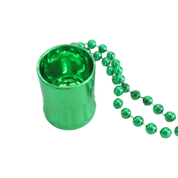 YIEMEEN Patricks Day Necklace Assortments Green Beads for Costume Party Accessories