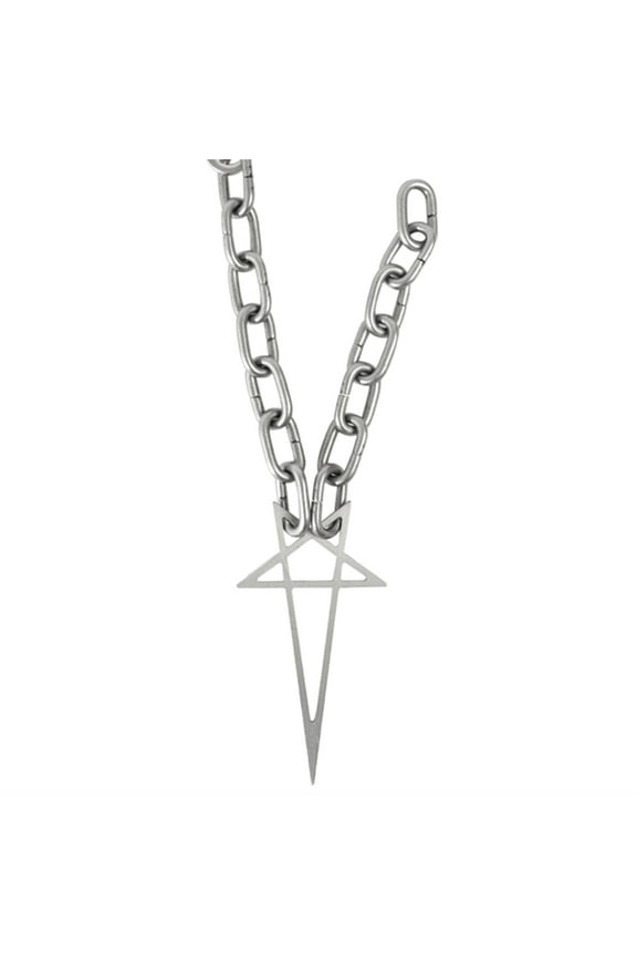 YIEMEEN Pentacle Necklace Coarse Chains Necklaces Jewelry Kpop Fashion Accessories