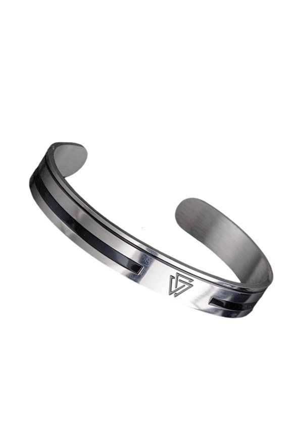 YIEMEEN Personalize Letter Cuff Bracelet Stainless Steel Jewelry For Daily Outfits Quick Wear Closure