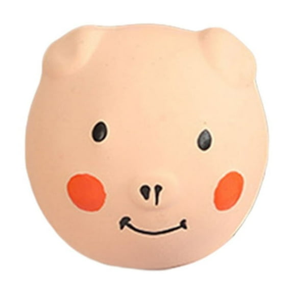 YIEMEEN Pet Interactive Fetch for Play for Small Dogs with Funny Animal Face Soft Rubber