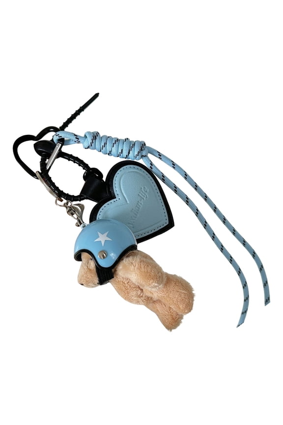 YIEMEEN Phone Keyring Heart Keychain Lovely Bear Key Chain Bag Charm for Woman