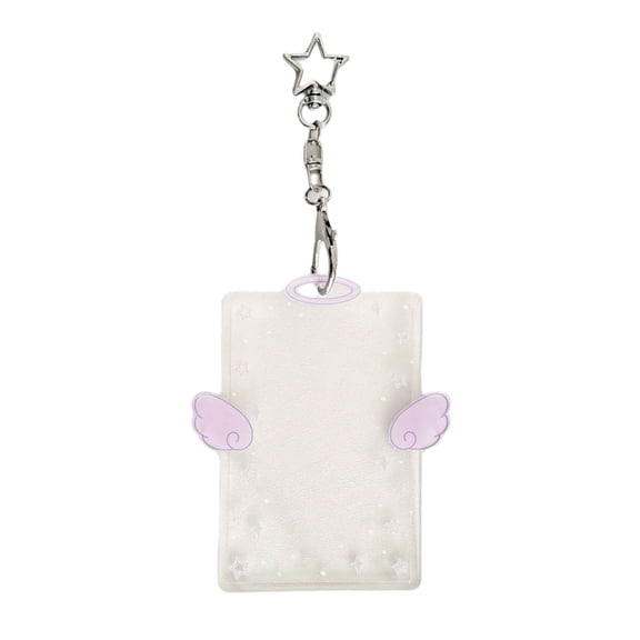 YIEMEEN Photocard Holder Keychain ID Badge Holder with Keychain Student Bus Card Pendant Keychain for School,Office,Travel