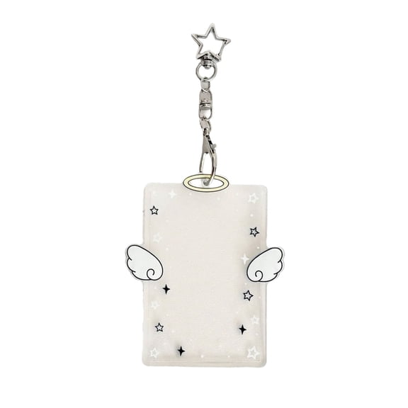 YIEMEEN Photocard Holder Keychain ID Badge Holder with Keychain Student Bus Card Pendant Keychain for School,Office,Travel