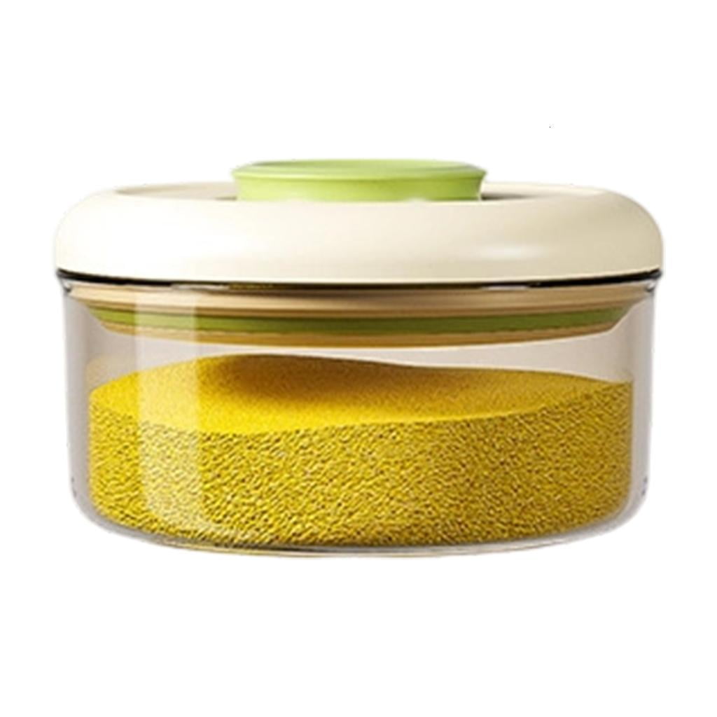 YIEMEEN Plastic Food Container Box With Vacuum Technology Press Top Lid ...