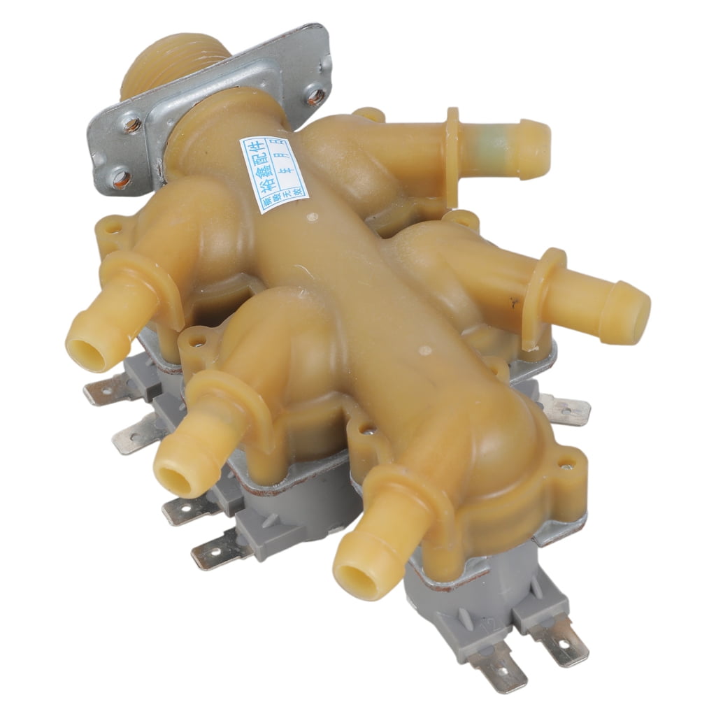 YIEMEEN Plastic Inlet Solenoid Valves DC12V Multiple Water Outlet For ...