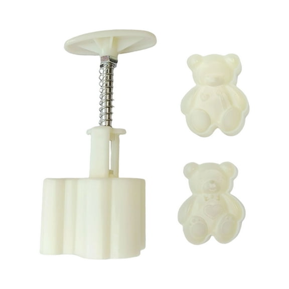 YIEMEEN Plastic Material Mooncake Molds Stamp Moon Cake Mould Cartoon Beer Shaped DIY Baking Moulds for Mid-Autumn Festival Use