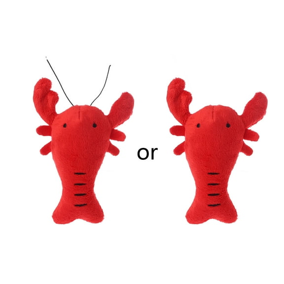 YIEMEEN Plush Pet Dog Toys Cute Lobster Squeaky Toy for Cat Interactive Toy Dog Training Toys Fun Plush Toys for Dog Puppy Train