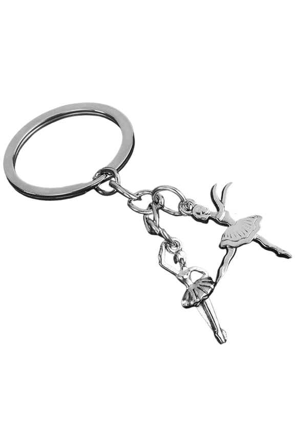 YIEMEEN Portable Dance Inspired Earphone Keychain Lightweight Alloy Decoration Ballet Enthusiast Keyring For Bags Accessories