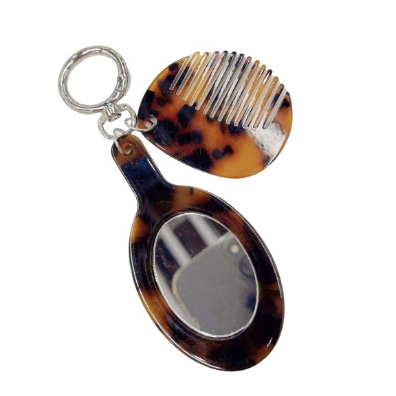 YIEMEEN Portable Keyring Pendant Versatile Comb Keychain for Travel and Daily Hair Care