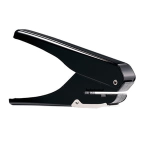 YIEMEEN Portable Oval Hole Puncher 10 Sheets Capacity Adjustable Puncher with Positioning Ruler for Paper Card Picture File