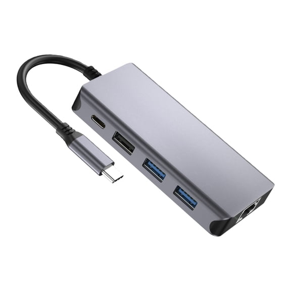YIEMEEN Portable USB C Docking Station with HDTV 8K Output Multiple USB Port and Card Reader